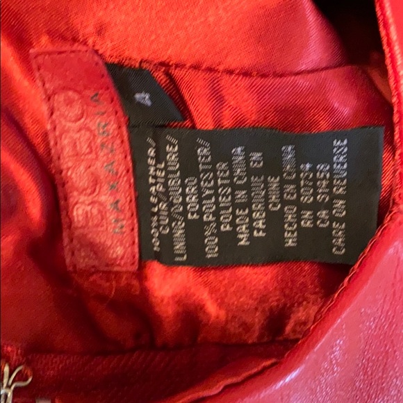 BCBGMAXAZRIA LEATHER DRESS - Picture 5 of 7